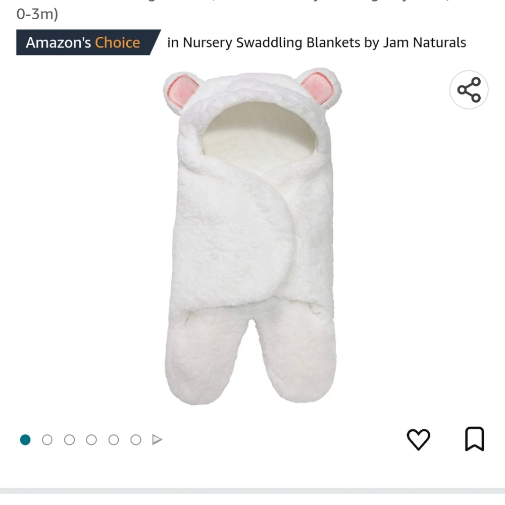 Jam Naturals Newborn swaddle wrap NWOT